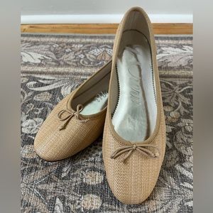 J. Crew Women’s Raffia Woven Zoe Flats - Size 6.5 NWOT